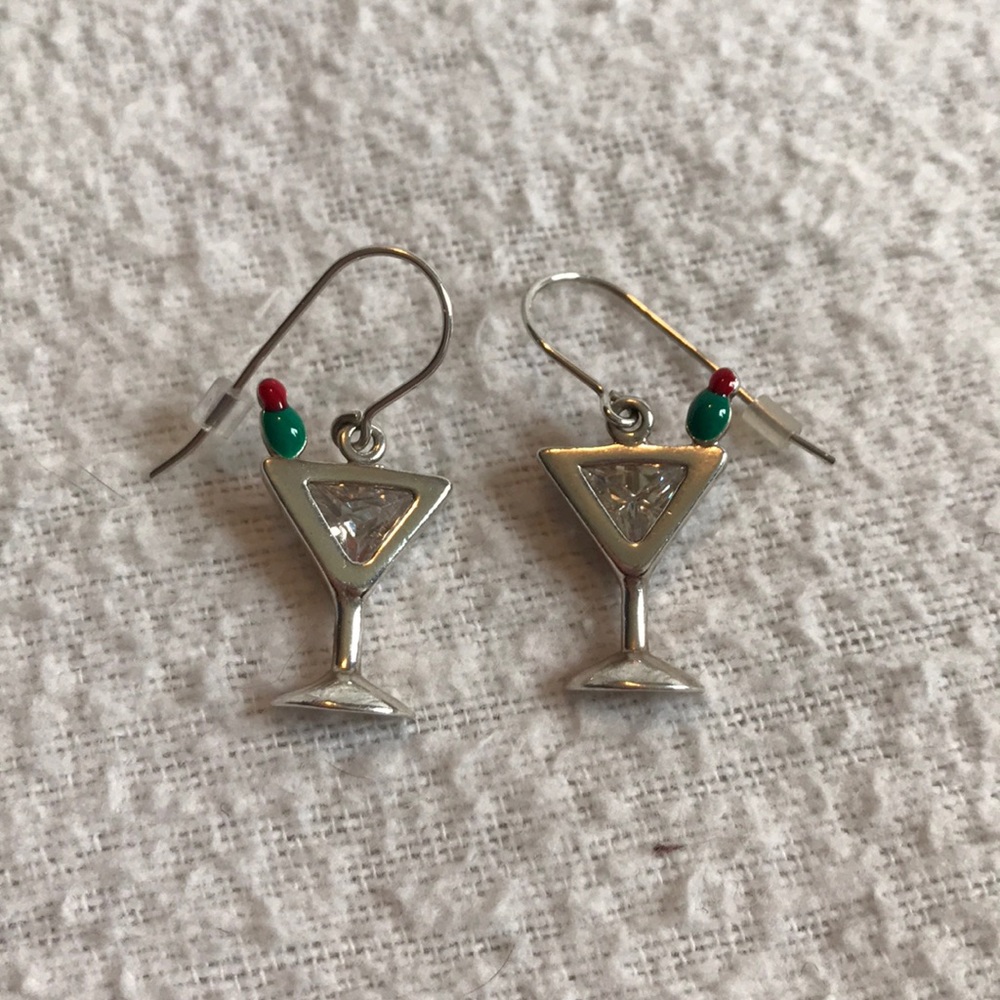 Silpada Martini Glass Earrings